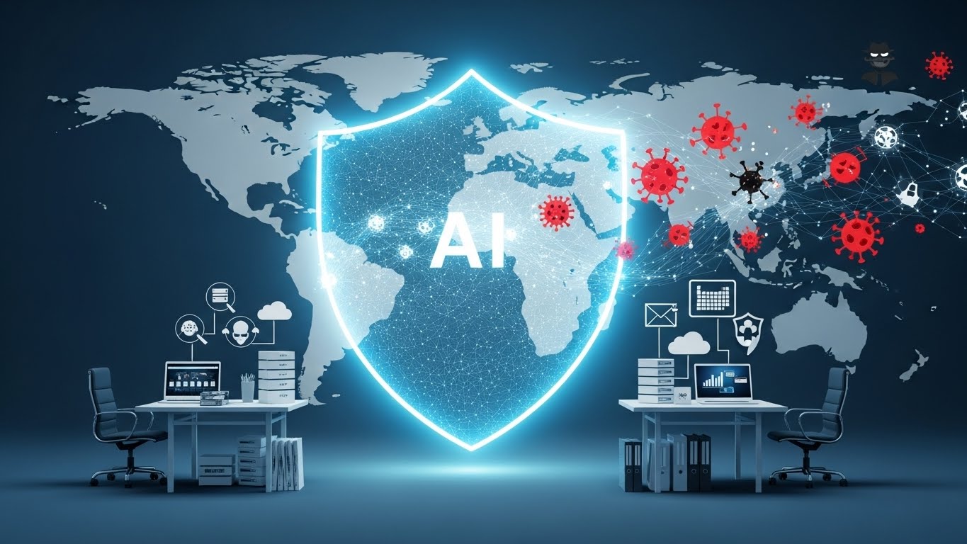 AI security protecting SME website from global cyber threats